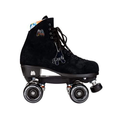 Moxi Quad Rollschuhe I Lolly Set I Beach I Jungle I Bunny I Größe 31-45 I Kinder I Mädchen I Frauen I Damen I Disco I Roller I Skates I Classic (Lolly Classic Black, US 7 / EU 38-39) von Skates