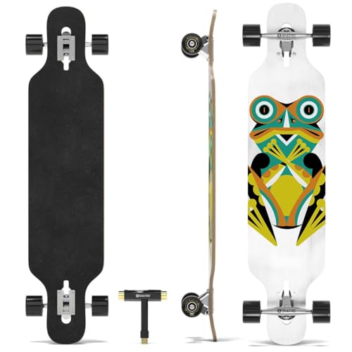 Skatro Drop Through Longboard Skateboard Freeride - Inklusive T-Tool Skatro Drop Through Longboard Skateboard Freeride - Inklusive T-Tool von Skatro