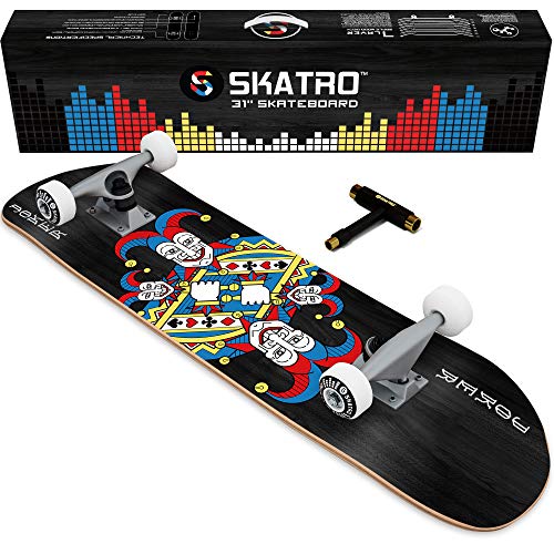 SKATRO - Pro Skateboard 31" Complete Skateboard. Skate Board Ages: Adults, Boys, Girls, Beginners, and Kids von Skatro