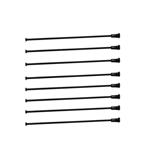 40 Stück, Durchmesser 3,1 mm, 10 g, gerader Zug, schwarz, für Elektrofahrräder, Radspeichen und Fahrradteile (Länge 224 mm) von Skday