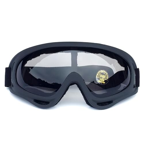Skdvy Motorradbrille Fahrbrille Schutzbrillen, Schutzbrillen, Motorradbrillen, Sport-Windschutzscheibenmasken, Schutzbrillen(Black frame-yellow film) von Skdvy