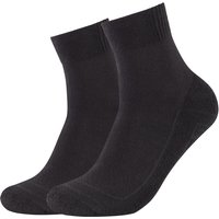 2er Pack SKECHERS Basic Cushioned Quarter Socken 9999 - black 43-46 von Skechers