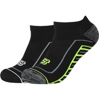 2er Pack SKECHERS Basic Cushioned Sneakersocken 9997 - black mix 43-46 von Skechers