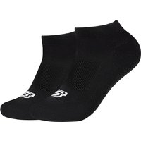 2er Pack SKECHERS Basic Cushioned Sneakersocken 9999 - black 35-38 von Skechers