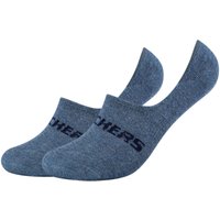 2er Pack SKECHERS Mesh Ventilation Füßlinge 5500 - denim melange 43-46 von Skechers