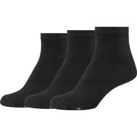 3er Pack SKECHERS Casual Quarter Socken Damen 9999 - black 39-42 von Skechers