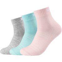 3er Pack SKECHERS Mesh Ventilation Quarter Socken 6060 - pastel turquoise 35-38 von Skechers