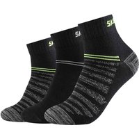 3er Pack SKECHERS Mesh Ventilation Quarter Socken 9997 - black mix 39-42 von Skechers