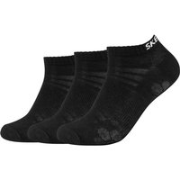 3er Pack SKECHERS Mesh Ventilation Sneakersocken 9999 - black 43-46 von Skechers