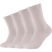 4er Pack SKECHERS Casual Cozy Crew Socken Damen 4011 - almost mauve mouliné 35-38 von Skechers