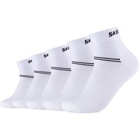 5er Pack SKECHERS Mesh Ventilation Sneakersocken 1000 - white 35-38 von Skechers