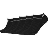 5er Pack SKECHERS Mesh Ventilation Sneakersocken 9999 - black 39-42 von Skechers