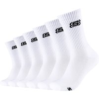 6er Pack SKECHERS Online Tennis Cushioned Sock 1000 - white 43-46 von Skechers