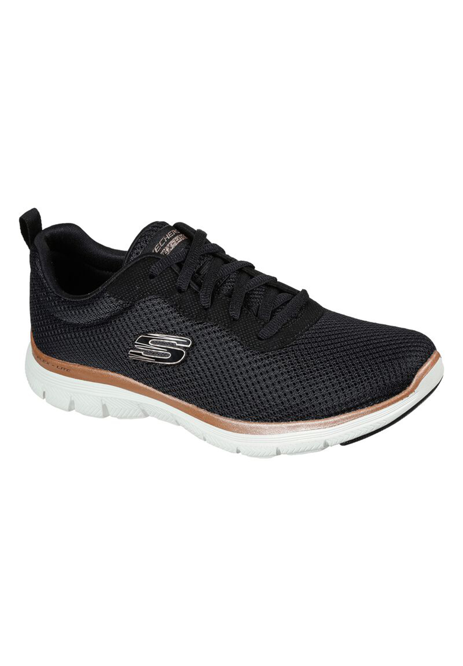 Skechers Damen FLEX APPEAL 4.0 Brilliant View Sneaker Turnschuhe 149303 schwarz von Skechers