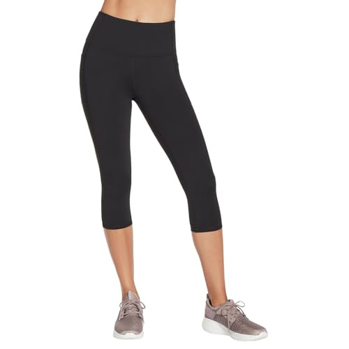 Skechers Damen Gowalk HIGH Waisted Capri Jogginghose Damen, Black, X Large Skechers Damen Gowalk HIGH Waisted Capri Jogginghose Damen, Black, X Large von Skechers