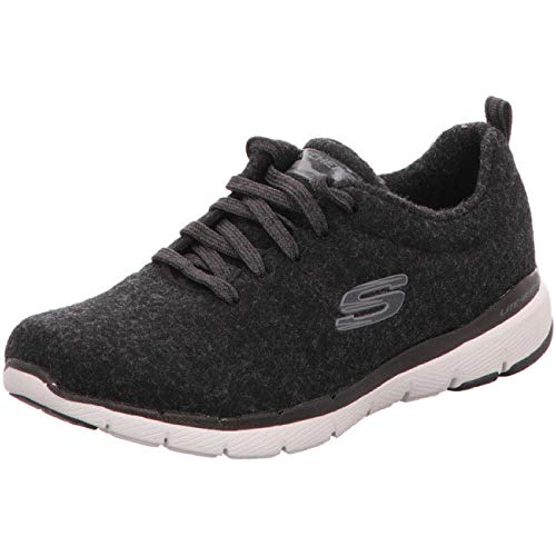 Skechers Damen Sportschuhe Flex Appeal 3.0 Plush Joy, Black, Gr. 38 von Skechers