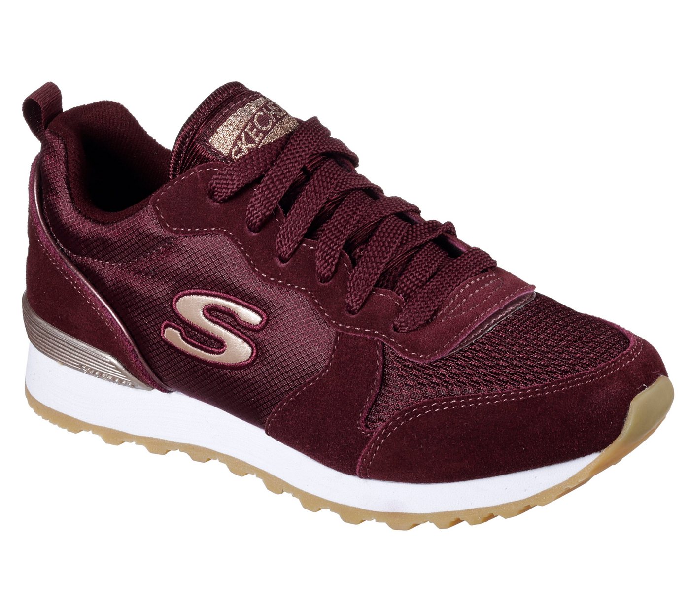 Skechers OG 85 - GOLDN GURL Sneaker Freizeitschuh, Halbschuh, Schnürschuh mit Air-Cooled Memory Foam von Skechers