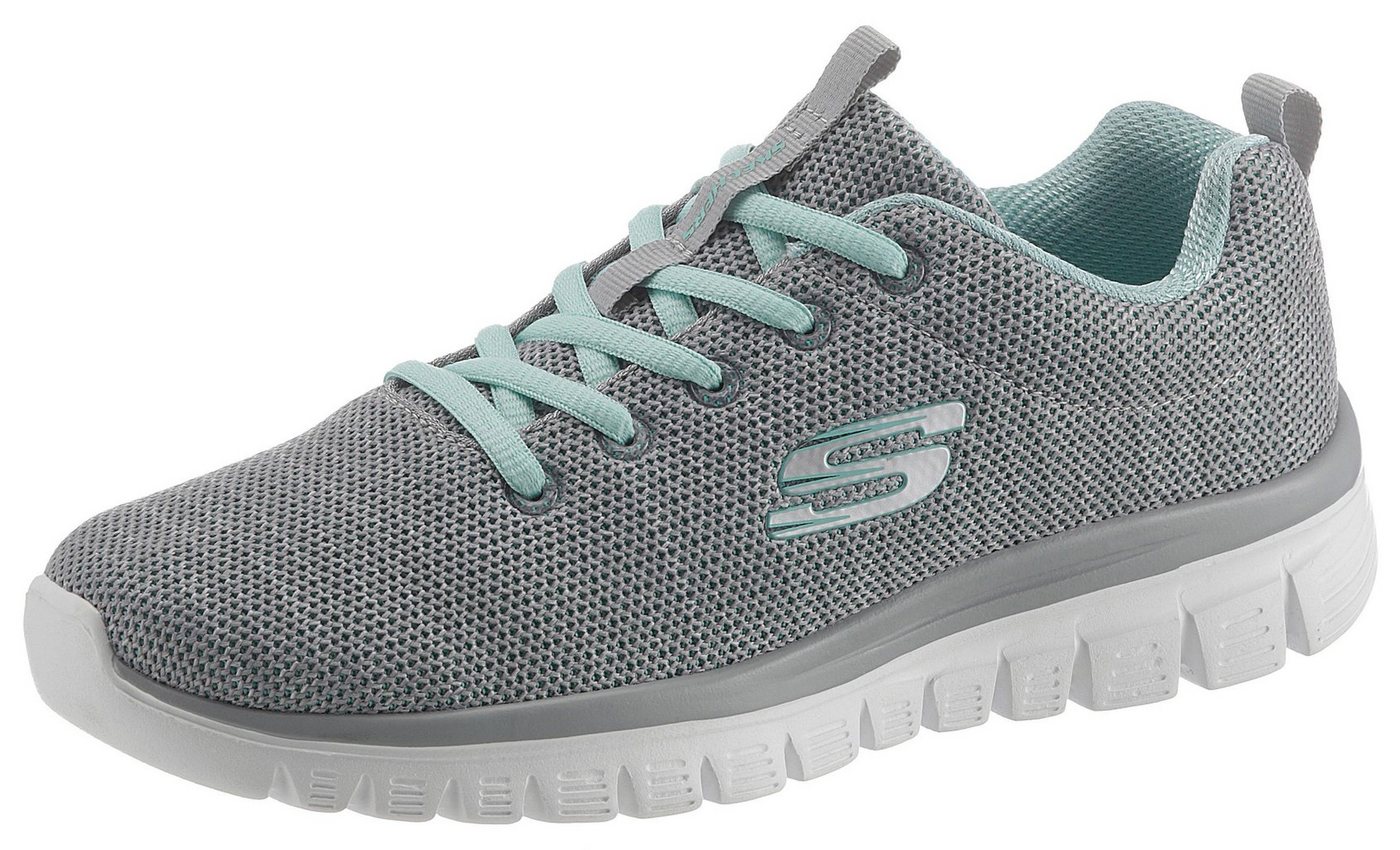 Skechers Graceful - Twisted Fortune Sneaker mit Memory Foam, Freizeitschuh, Halbschuh, Schnürschuh von Skechers