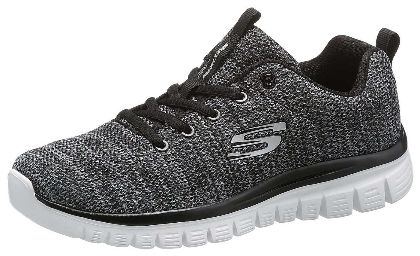 Skechers Graceful - Twisted Fortune Sneaker mit Memory Foam, Freizeitschuh, Halbschuh, Schnürschuh von Skechers