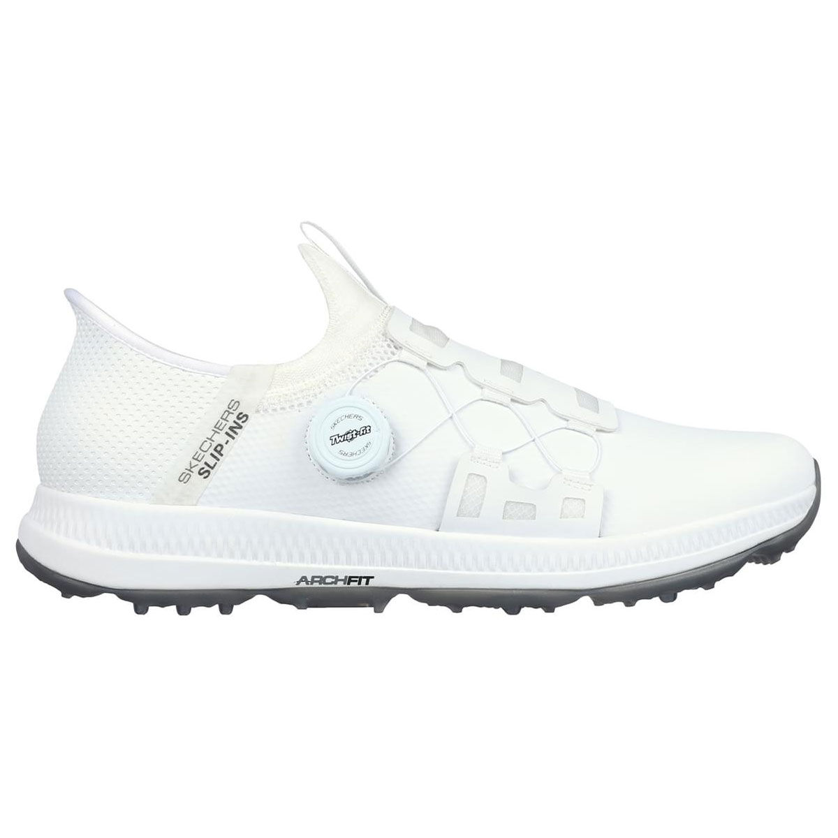 Skechers Mens White GO GOLF Elite 5 Slip-Ins Waterproof Spikeless Golf Shoes, Size: 10 | American Golf von Skechers