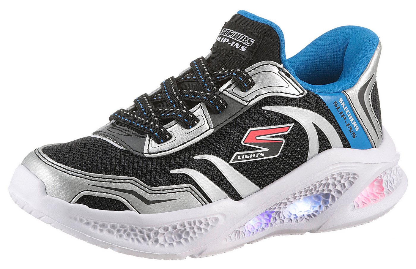 Skechers SKECHERS METEOR-LIGHTS Slip-On Sneaker, Schlupfschuh mit cooler Blinkfunktion, Größenschablone zum Download Skechers SKECHERS METEOR-LIGHTS Slip-On Sneaker, Schlupfschuh mit cooler Blinkfunktion, Größenschablone zum Download von Skechers
