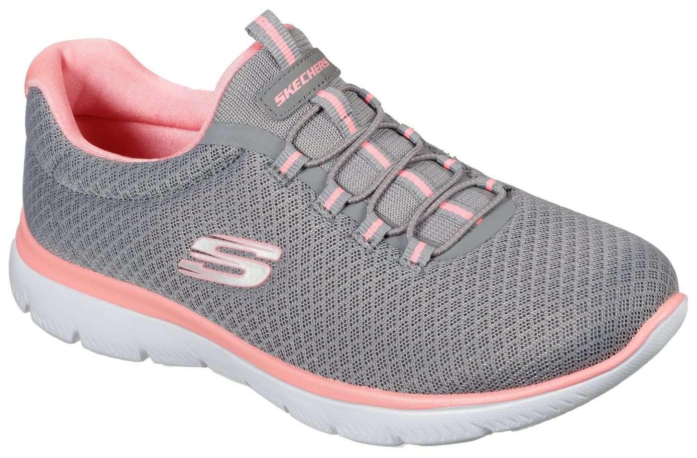 Skechers SUMMITS Slip-On Sneaker Slipper, Freizeitschuh, Komfortschuh mit dezenten Kontrast-Details von Skechers