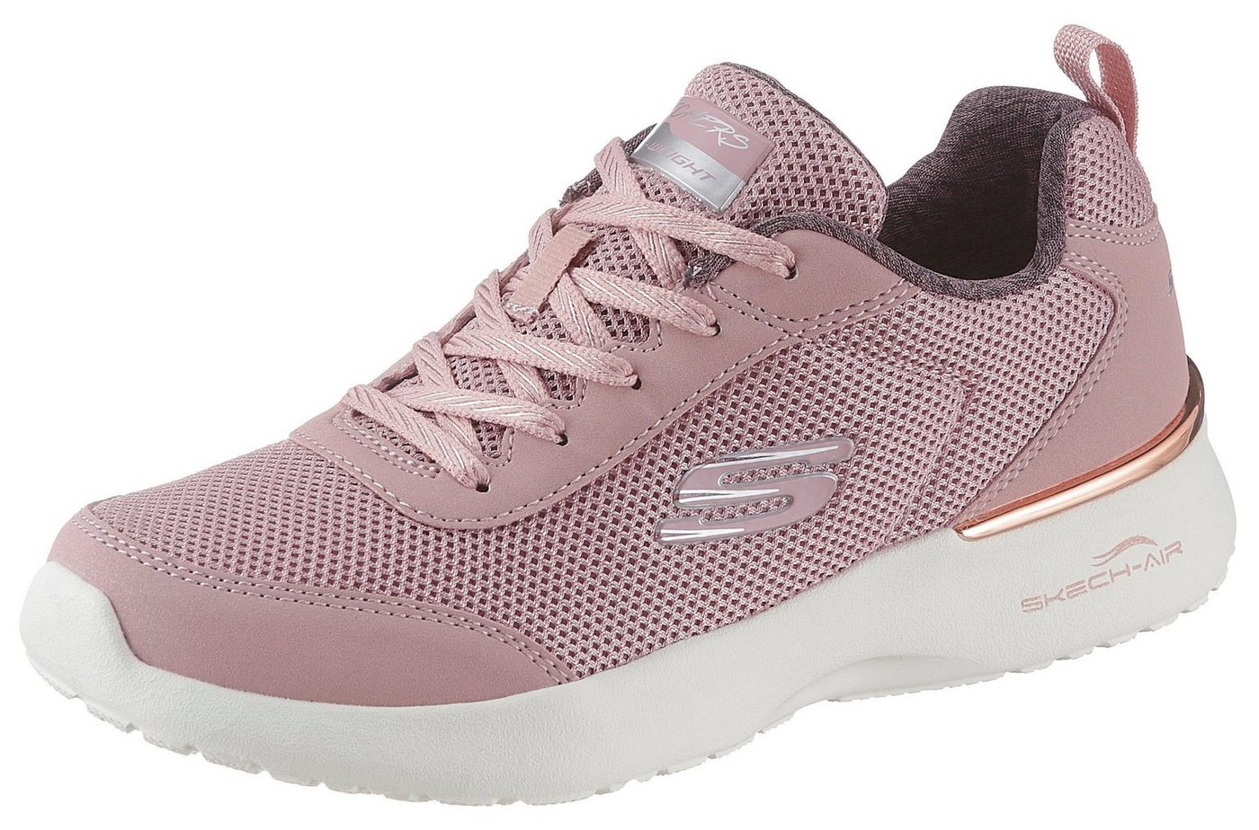 Skechers Skech-Air Dynamight - Fast Brake Sneaker Metallic-Element an der Ferse, Freizeitschuh, Halbschuh, Schnürschuh von Skechers