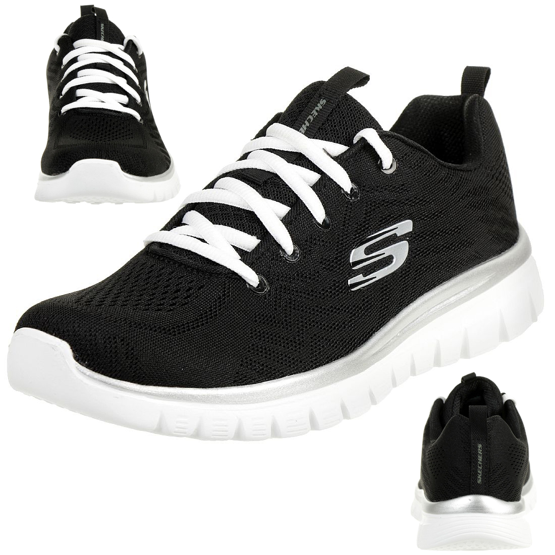 Skechers Sport Womens GRACEFUL GET CONNECTED WIDE FIT Sneakers Damen Schuhe Schw... Skechers Sport Womens GRACEFUL GET CONNECTED WIDE FIT Sneakers Damen Schuhe Schw... von Skechers