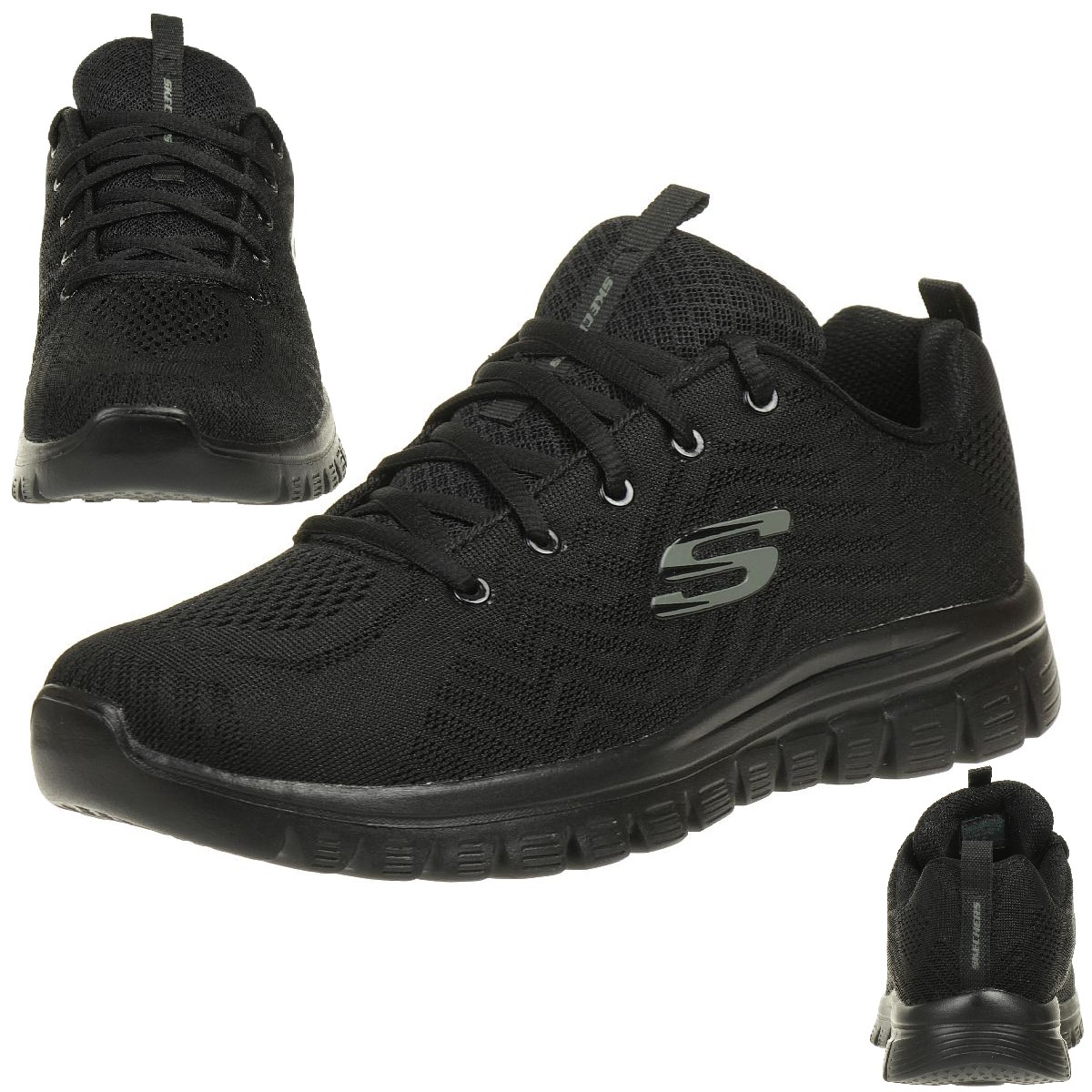 Skechers Sport Womens GRACEFUL GET CONNECTED WIDE FIT Sneakers Damen Schuhe Schw... Skechers Sport Womens GRACEFUL GET CONNECTED WIDE FIT Sneakers Damen Schuhe Schw... von Skechers