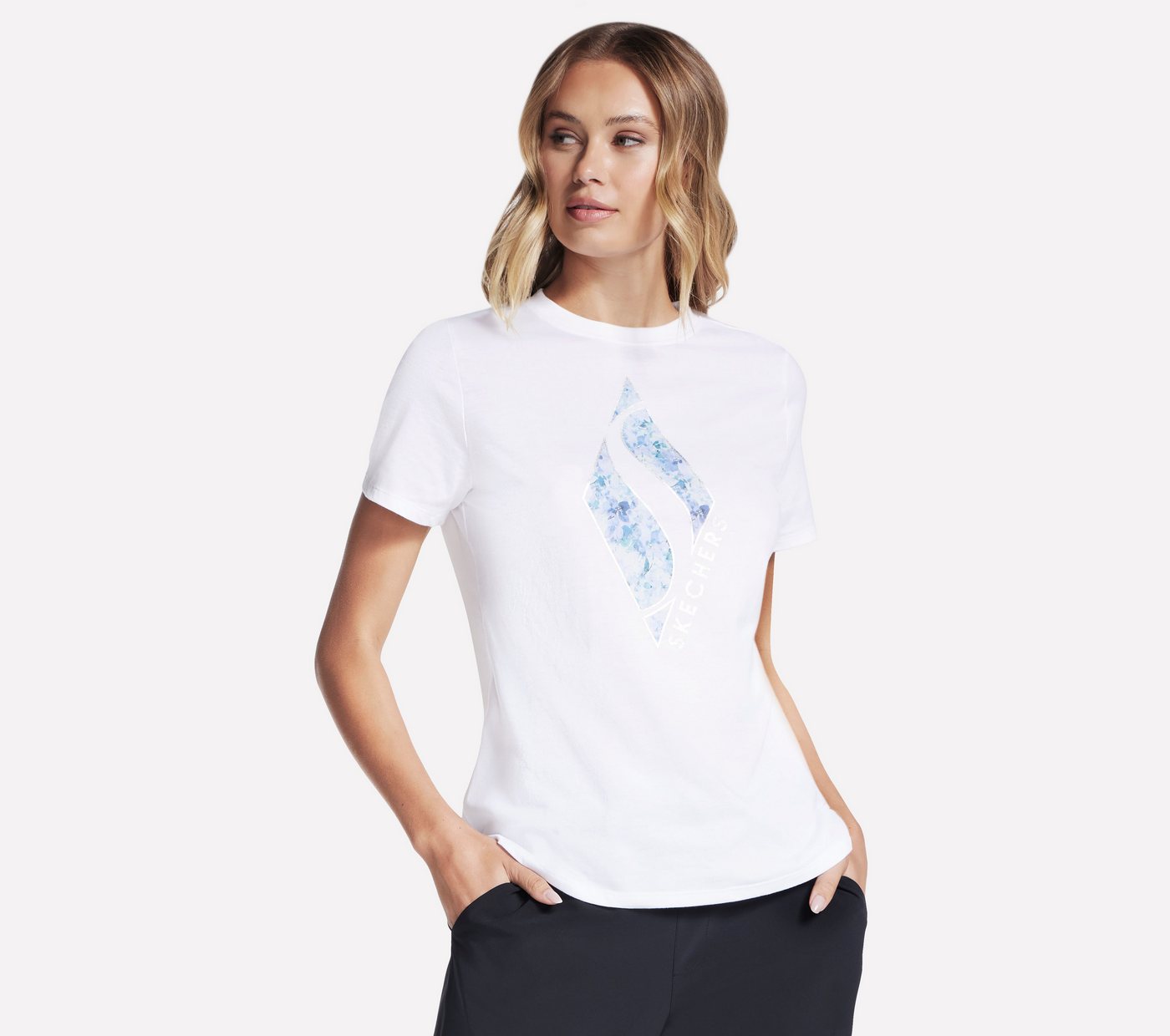 Skechers T-Shirt BRIGHT WHITE Skechers T-Shirt BRIGHT WHITE von Skechers