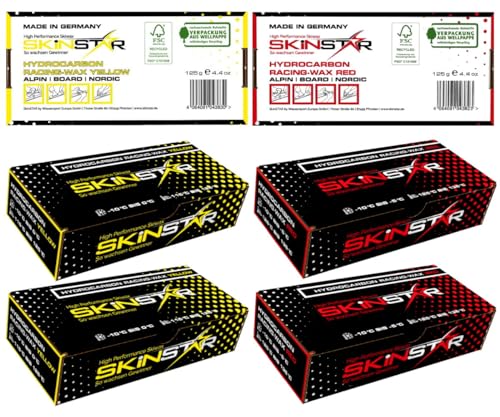 SkinStar Hydrocarbon Racing Wax Skiwax Profi-Wachs Mix Set Yellow-Red 500g SkinStar Hydrocarbon Racing Wax Skiwax Profi-Wachs Mix Set Yellow-Red 500g von SkinStar