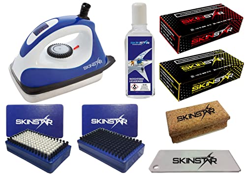 SkinStar Starter Ski Wachs Set, Digital Wachseisen Bürste Hydrocarbonwachs 8-teilig SkinStar Starter Ski Wachs Set, Digital Wachseisen Bürste Hydrocarbonwachs 8-teilig von SkinStar