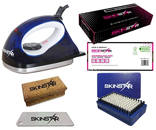 SkinStar Starter Ski Wachs Set, Wachsbügeleisen Bürste Wachs 5-teilig SkinStar Starter Ski Wachs Set, Wachsbügeleisen Bürste Wachs 5-teilig von SkinStar