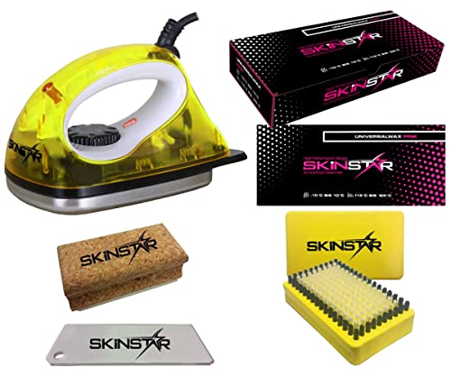 SkinStar Starter Ski Wachs Set, Wachsbügeleisen Bürste Wachs 5-teilig SkinStar Starter Ski Wachs Set, Wachsbügeleisen Bürste Wachs 5-teilig von SkinStar