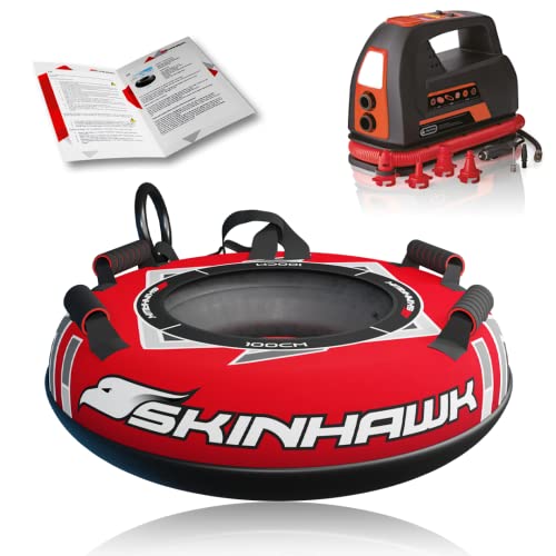 SKINHAWK Profi SNOWTUBE Ø100 cm rot Rodelreifen Schlitten Rodel Bob mit elektronischer Hochleistungspumpe 100 PSI SKINHAWK Profi SNOWTUBE Ø100 cm rot Rodelreifen Schlitten Rodel Bob mit elektronischer Hochleistungspumpe 100 PSI von Skinhawk