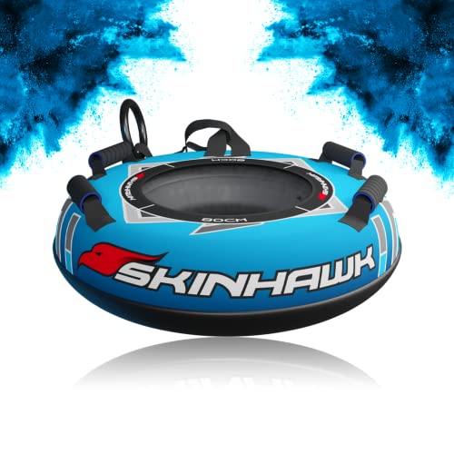 SKINHAWK Profi Snowtube Ø80cm blau Schlitten Bob Rodel Reifen Schneereifen Rutschreifen von Skinhawk