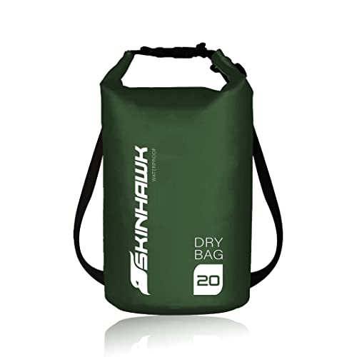 Skinhawk Dry Bag 20l wasserdichte Tasche/Waterproof/Trockensack/Trockenbeutel/Trockentasche/Rucksack von Skinhawk