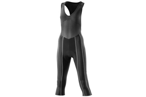 Skins Damen 3/4 Tights Cycle Pro Women's Fxs, Black/Silver, XS, C52021048FXS Skins Damen 3/4 Tights Cycle Pro Women's Fxs, Black/Silver, XS, C52021048FXS von Skins