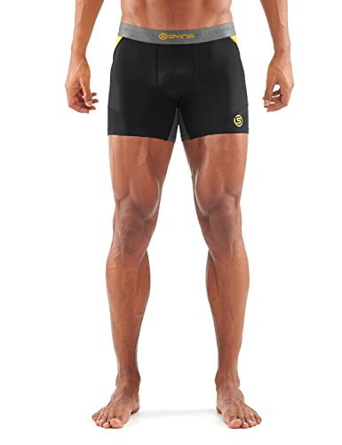 Skins Herren DNAmic Shorts, Black/Citron, XS Skins Herren DNAmic Shorts, Black/Citron, XS von Skins