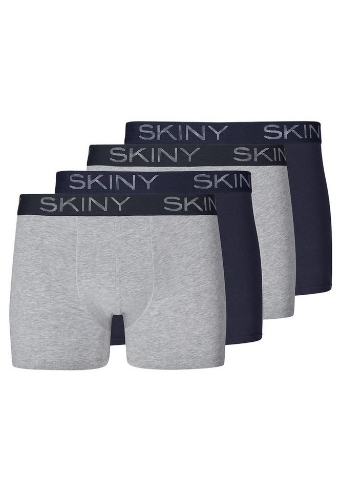 Skiny Retro Boxer 4er Pack Cotton (Spar-Set, 4-St) Retro Short / Pant - Baumwolle - Ohne Eingriff - von Skiny