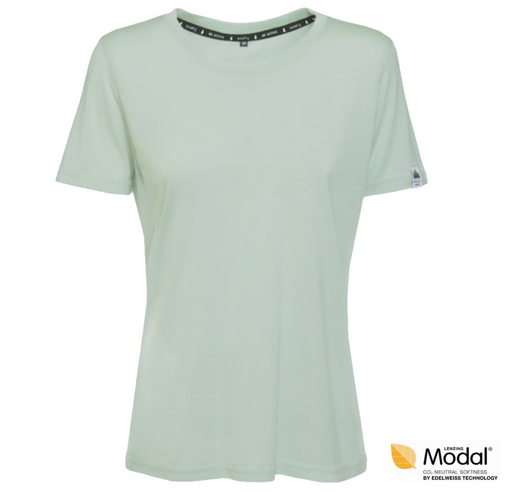Skratta Kurzarmshirt Skratta - Damen Modal T-Shirt Lotta Shirt, pearl grey green Skratta Kurzarmshirt Skratta - Damen Modal T-Shirt Lotta Shirt, pearl grey green von Skratta
