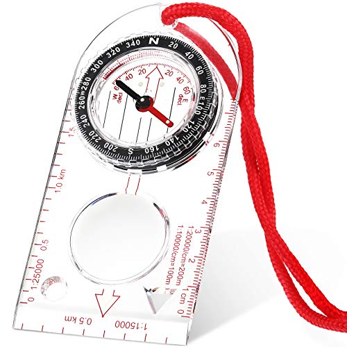 Navigation Kompass Compass Orientierungslauf Kompass Leichter Wanderkompass mit Einstellbarer Neigung für Expedition Karte Lesen Navigation Orientierungslauf von Skylety