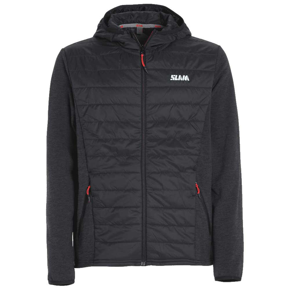 Slam Active Hood Hybrid Full Zip Fleece Schwarz M Mann von Slam