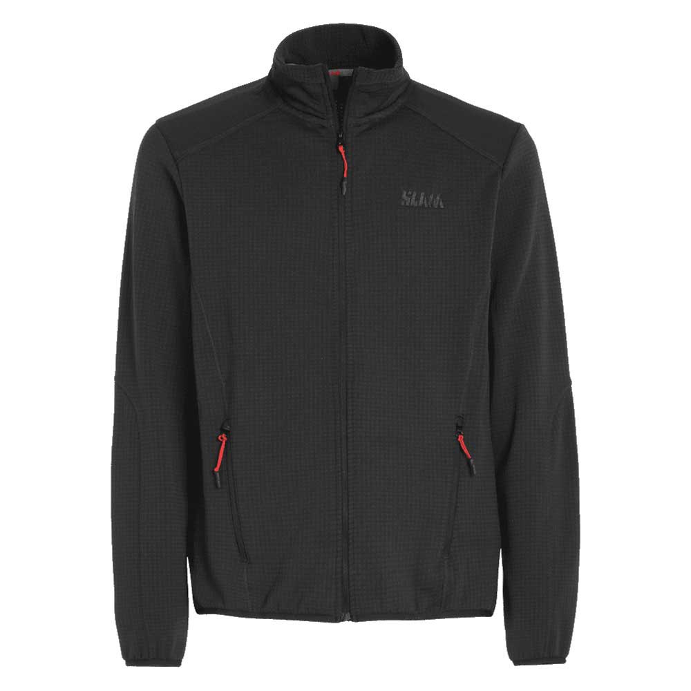 Slam Active Mid Wgt Grid Full Zip Fleece Grau XL Mann von Slam