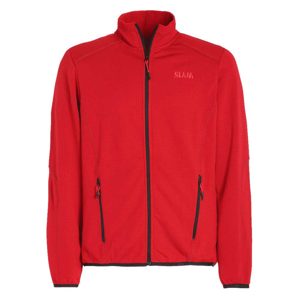 Slam Active Mid Wgt Grid Full Zip Fleece Rot M Mann Slam Active Mid Wgt Grid Full Zip Fleece Rot M Mann von Slam