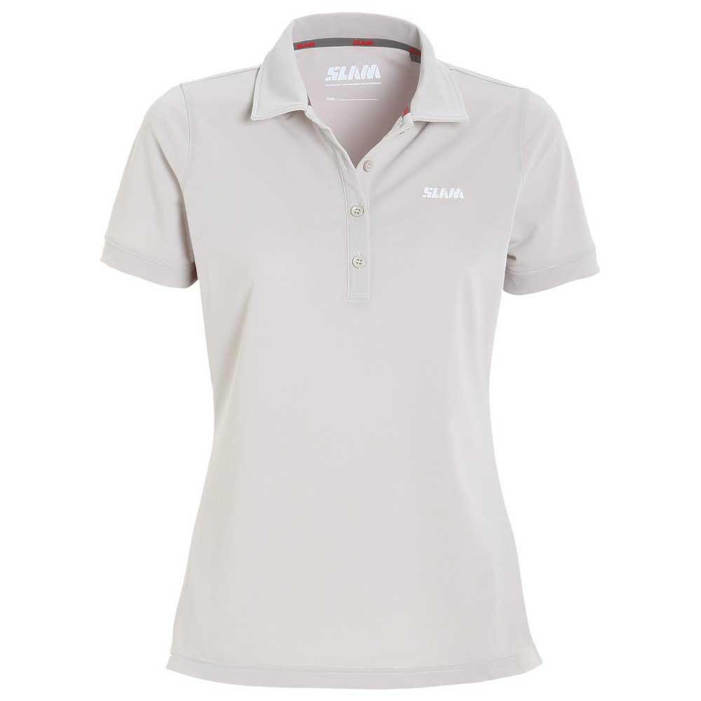 Slam Active Tech Pique Short Sleeve Polo Grau L Frau von Slam