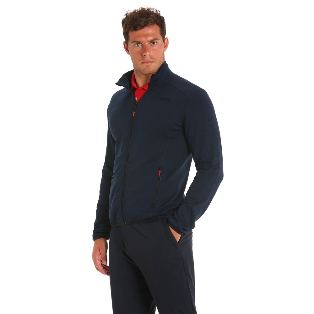 Slam Active Mid Wgt Grid Full Zip Fleece Blau XL Mann Slam Active Mid Wgt Grid Full Zip Fleece Blau XL Mann von Slam