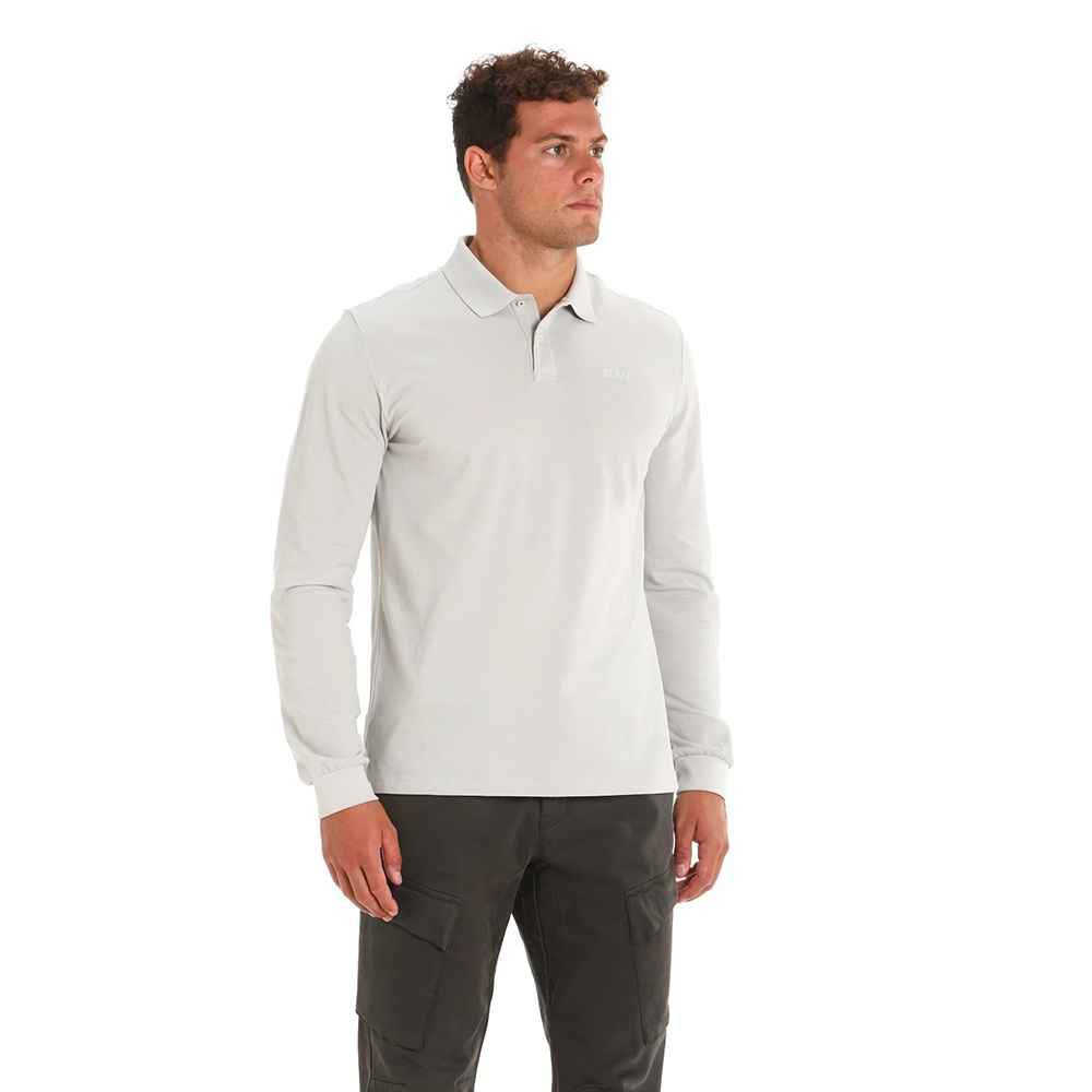 Slam Deck Long Sleeve Polo Grau S Mann von Slam