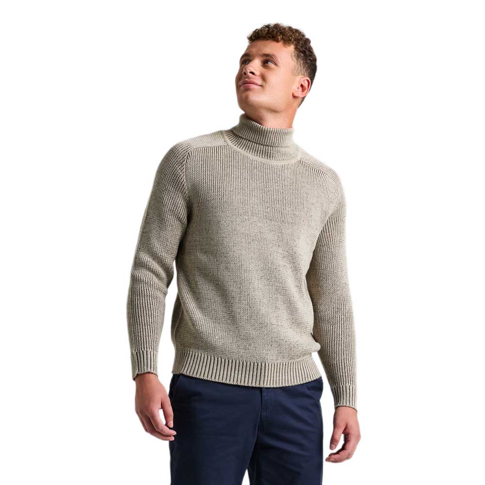 Slam Seawool High Neck Sweater Beige S Mann Slam Seawool High Neck Sweater Beige S Mann von Slam