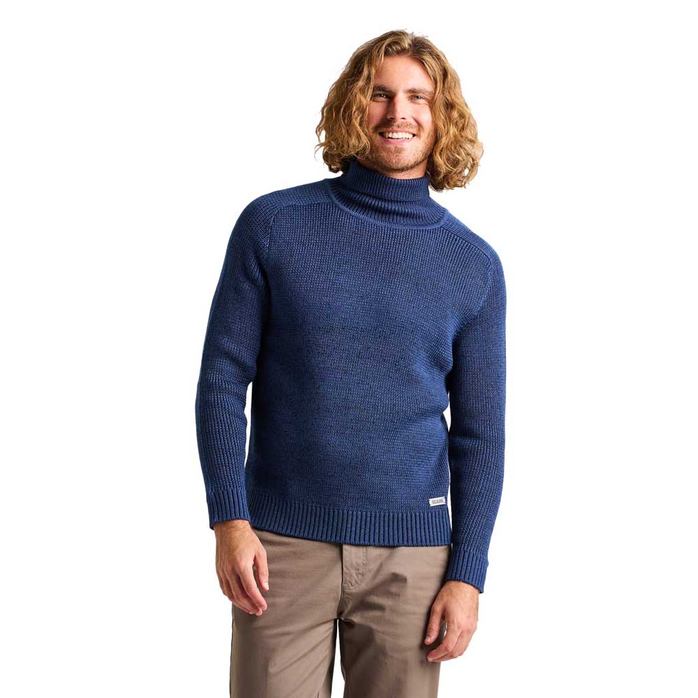 Slam Seawool High Neck Sweater Blau XS Mann von Slam